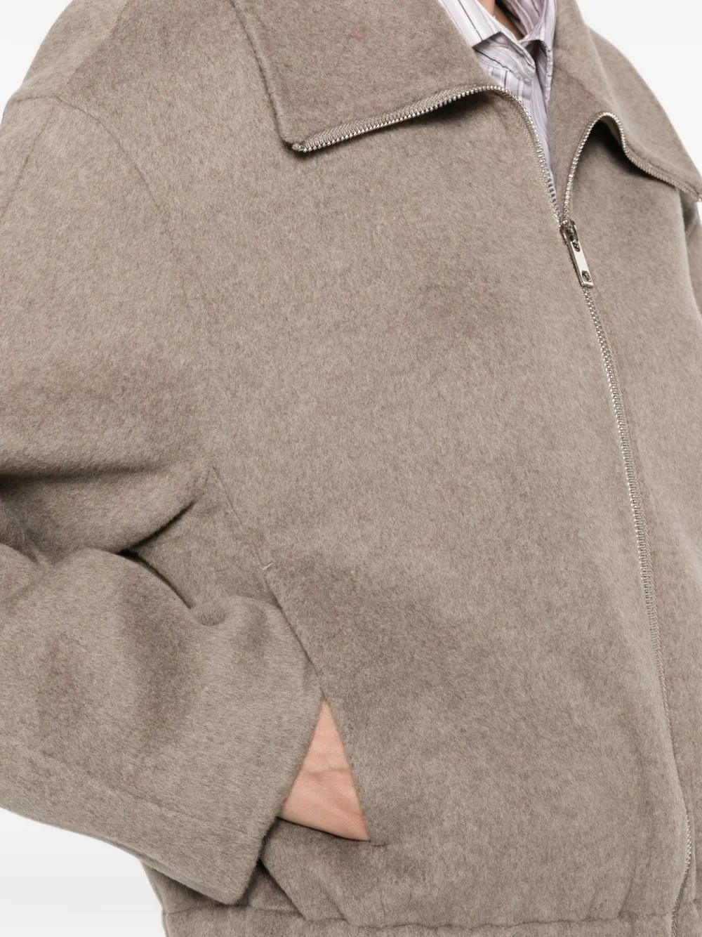 SUSANNE BOMMER Jack met rits Beige