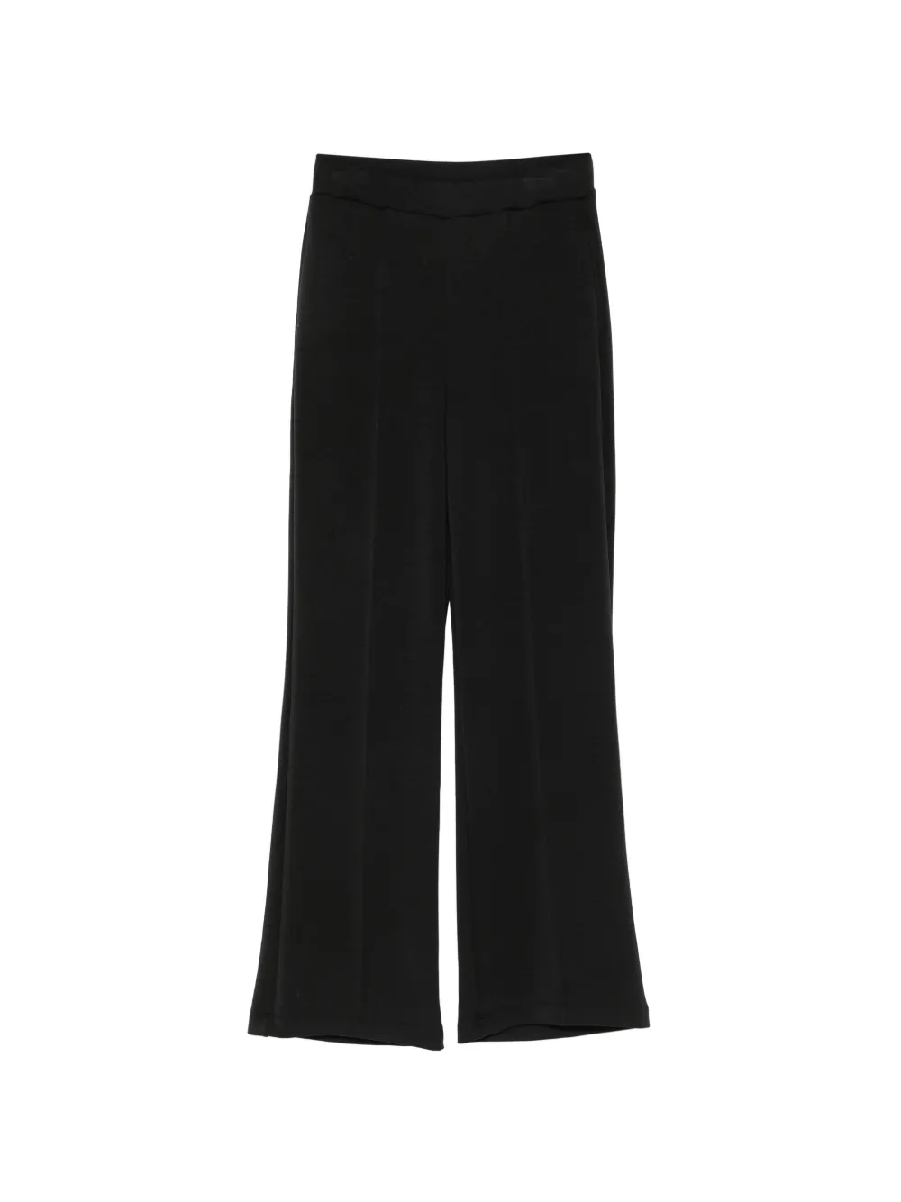 WOC pressed-crease flared trousers
