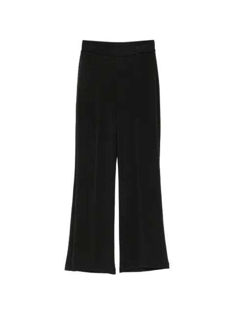 WOC pressed-crease flared trousers