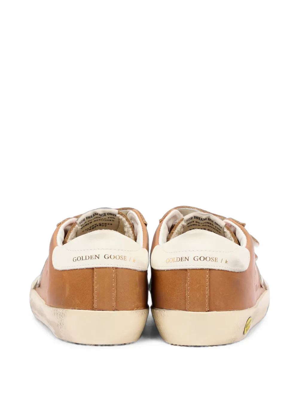 Golden Goose Kids Old School touch-strap sneakers Bruin