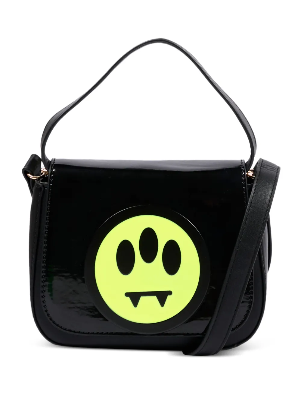 Barrow kids logo-patch shoulder bag - Nero