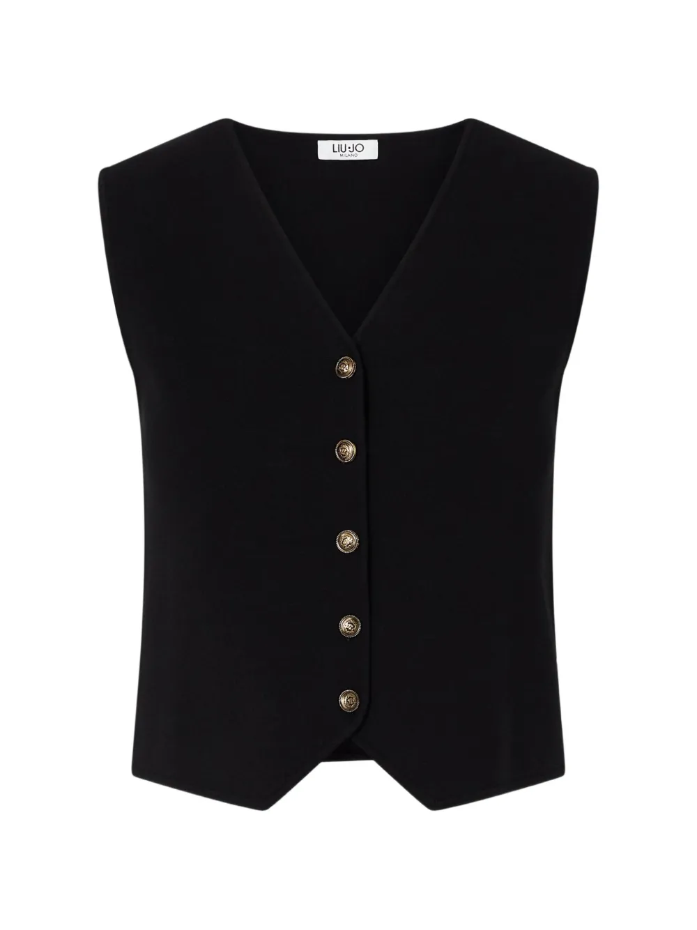 Liu •jo Knit Vest In Schwarz