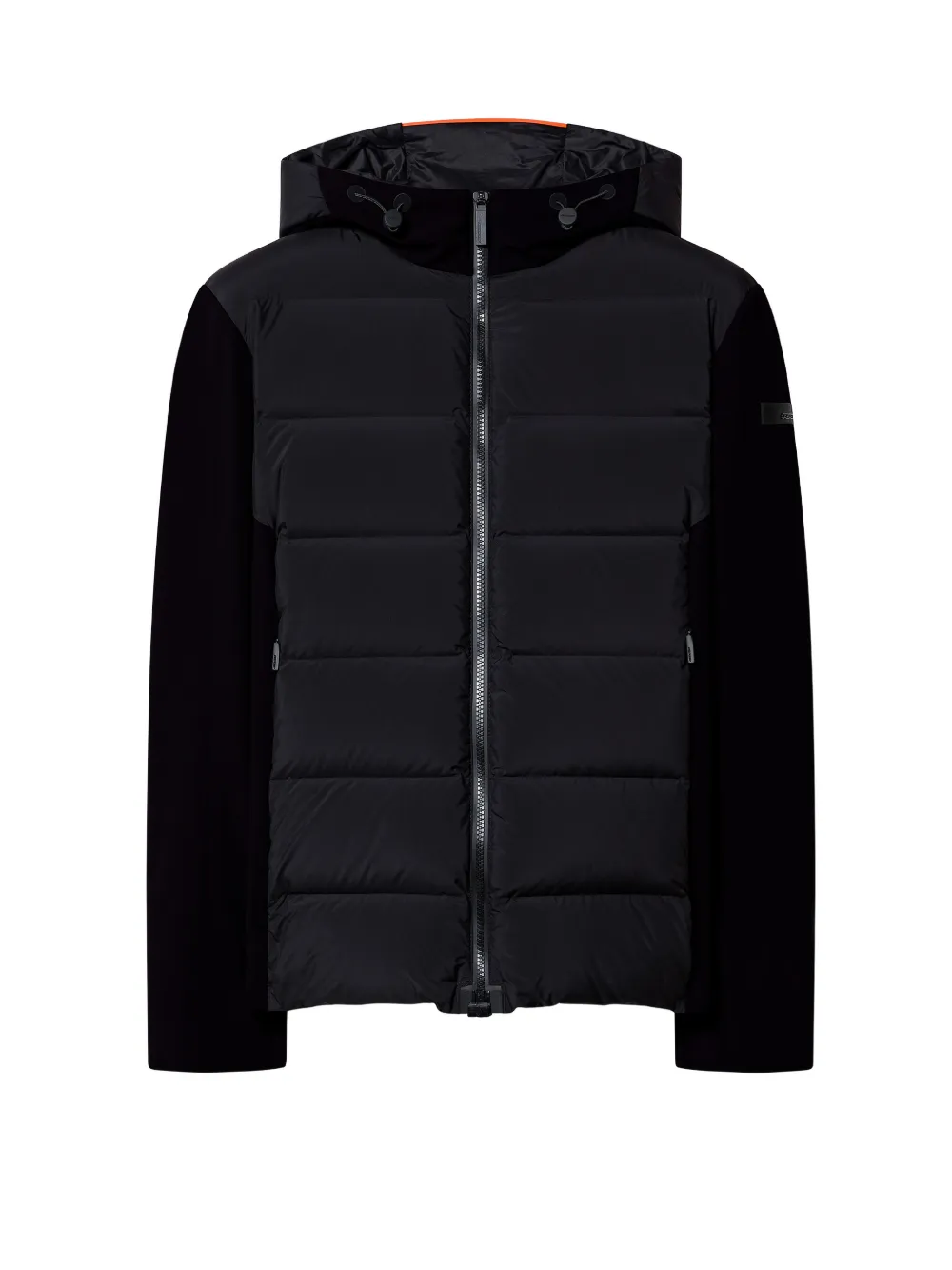 RRD Montecristo quilted hooded jacket Zwart