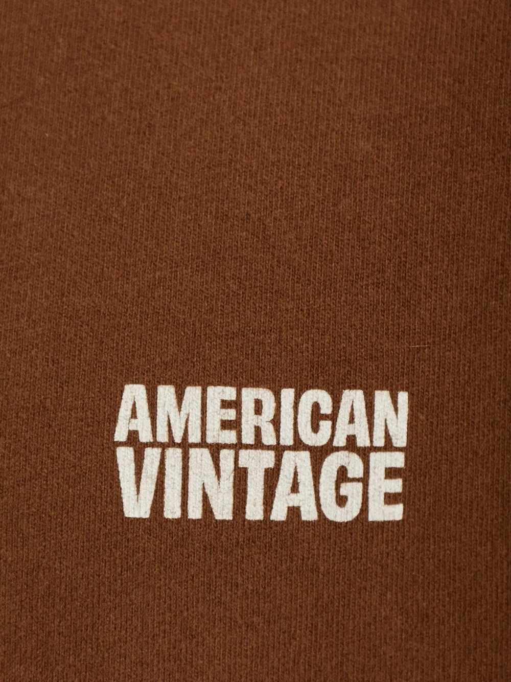 American Vintage Ykobow T-shirt met logo-print Bruin
