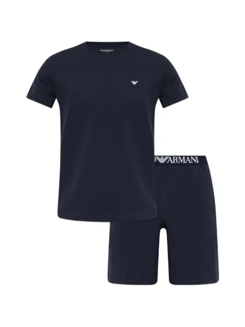 Emporio Armani logo-waistband pajamas