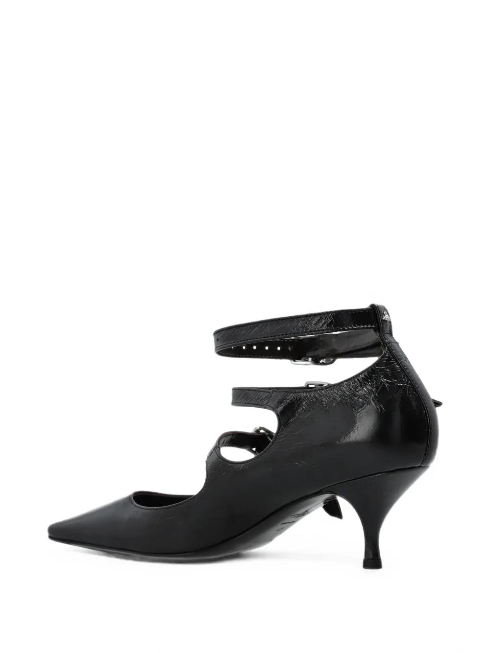 Vivienne Westwood Napoli Kitten buckle-strap pumps Zwart