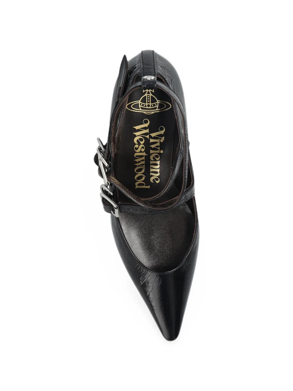 Vivienne Westwood Napoli Kitten buckle-strap pumps Zwart