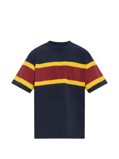 sacai striped pocket t-shirt