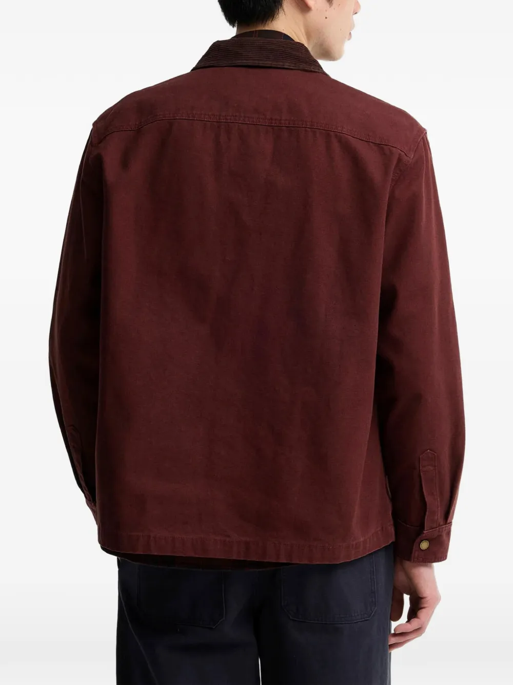 Barbour Ursula shirtjack met ribfluwelen kraag Rood