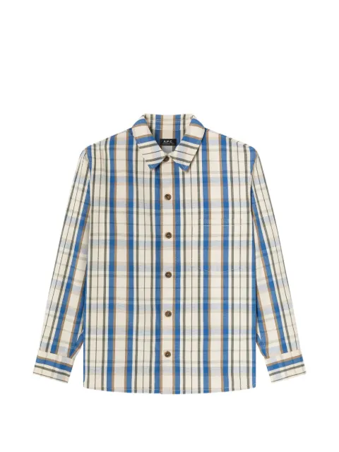 A.P.C. Nathan check-print jacket