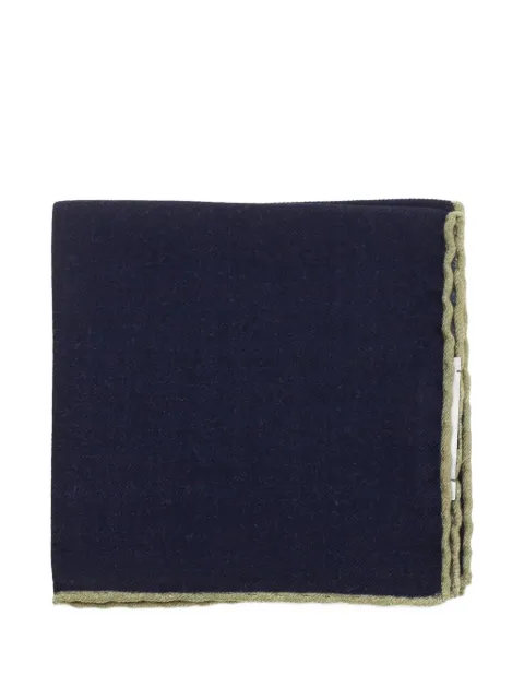 Al Duca D’Aosta 1902 contrast-trim wool pocket square