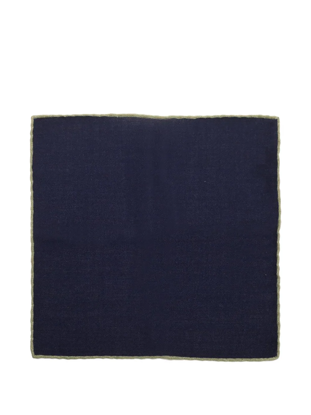 Al Duca D Aosta 1902 Wollen pochet met contrasterende afwerking Blauw