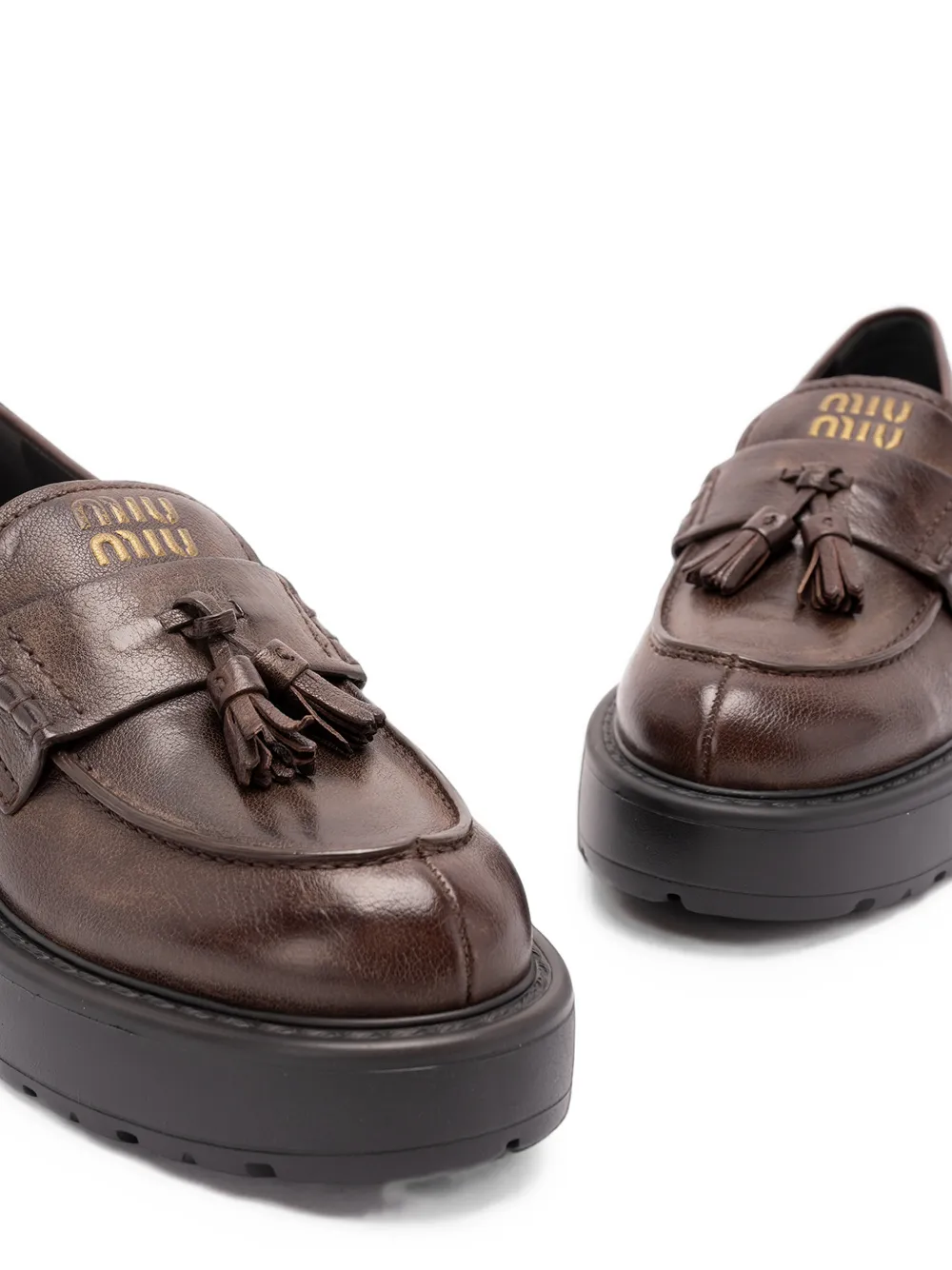 Miu tassel-embellished chunky loafers Bruin