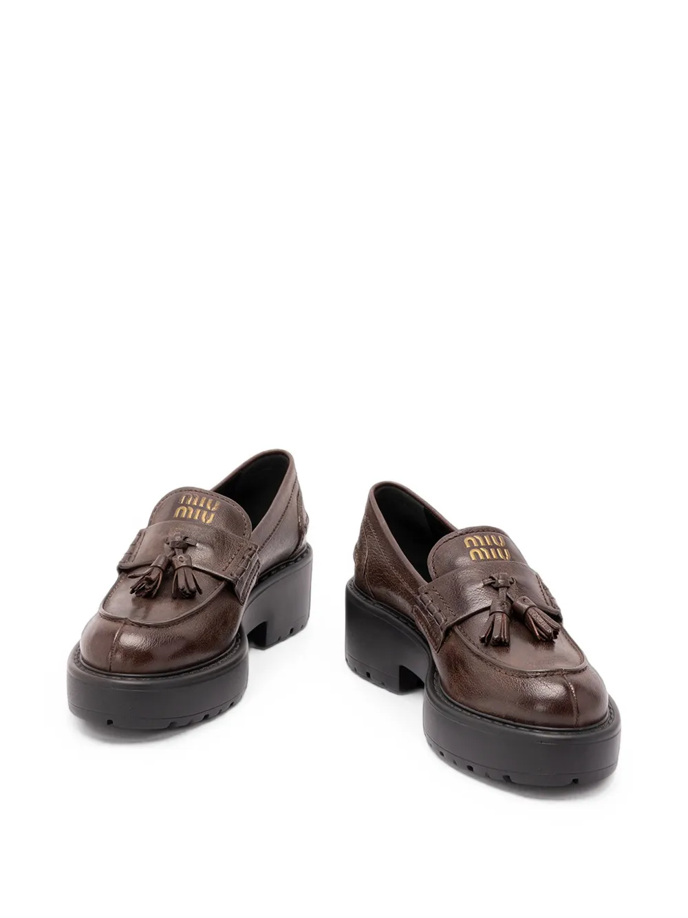 Miu tassel-embellished chunky loafers Bruin