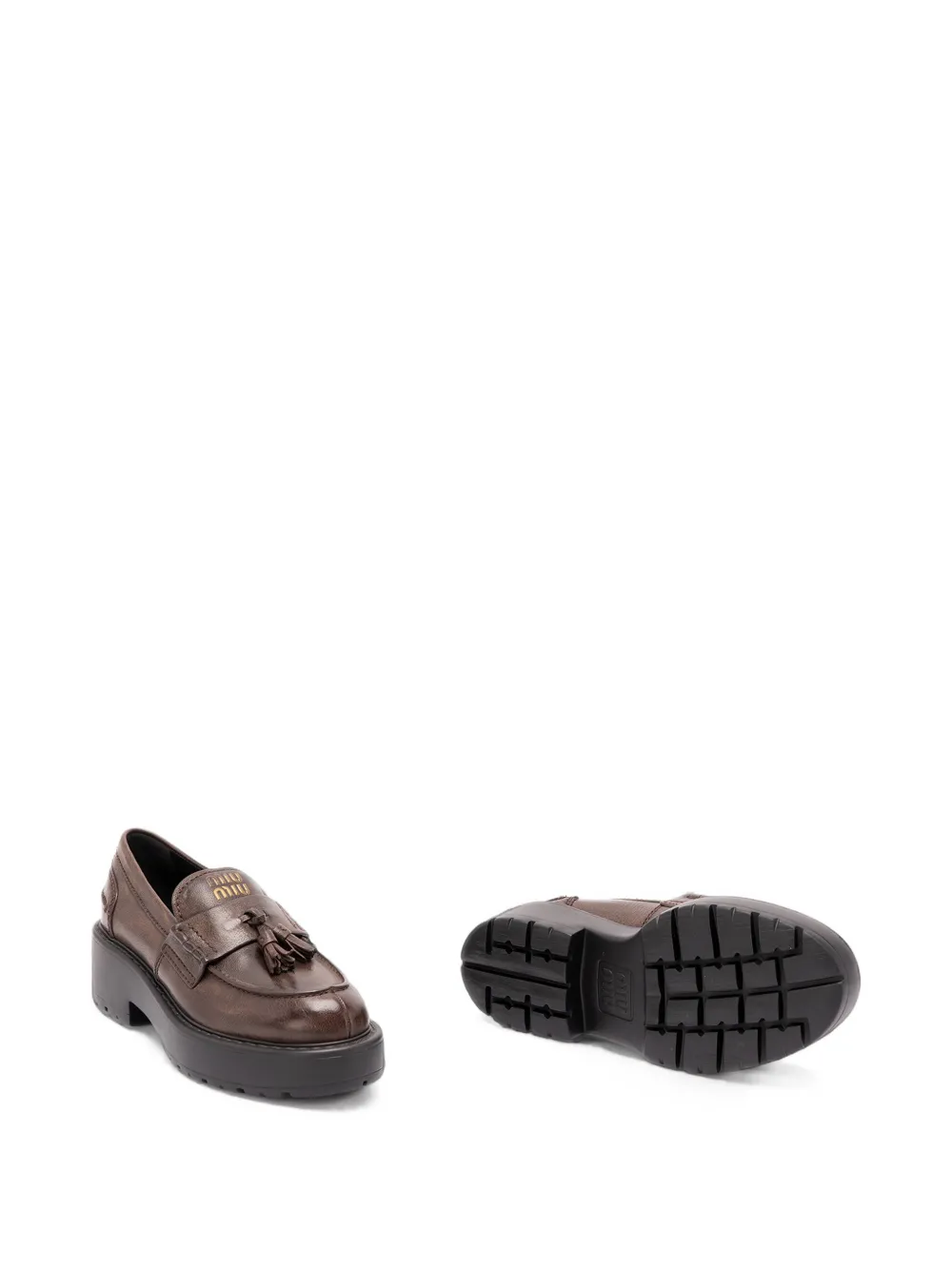 Miu tassel-embellished chunky loafers Bruin