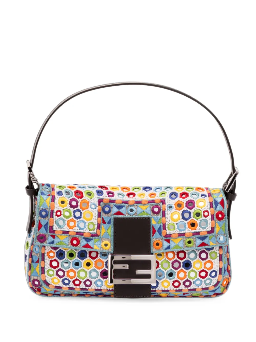 FENDI Baguette bead-embellished shoulder bag · OS