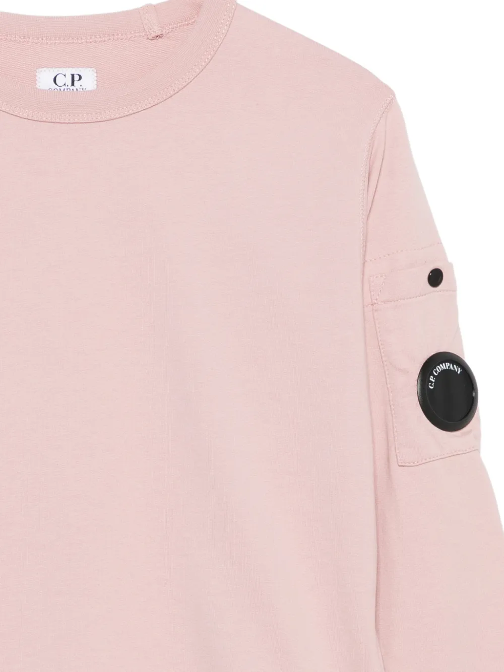 C.P. Company Kids Trui met zak en Lens-detail Roze
