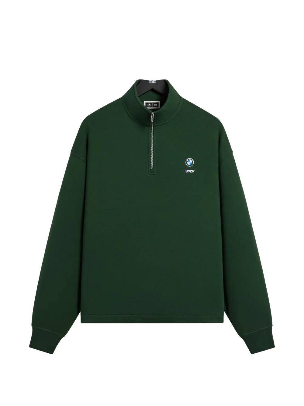 KITH x BMW Nelson quarter-zip sweater - Verde