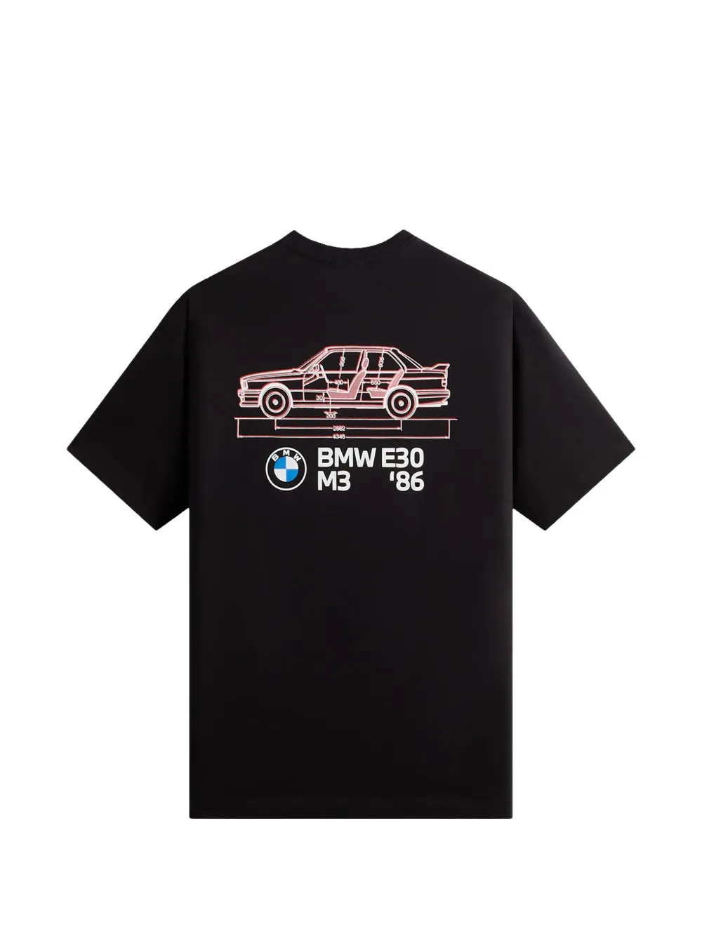 KITH x BMW M3 T-shirt met print Zwart