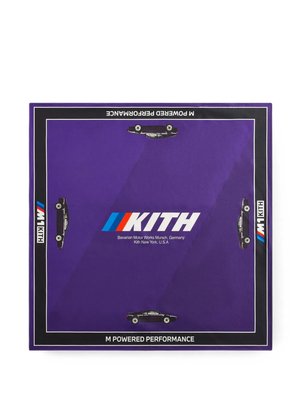 KITH шелковый платок с логотипом BMW | фиолетовый | Image 1