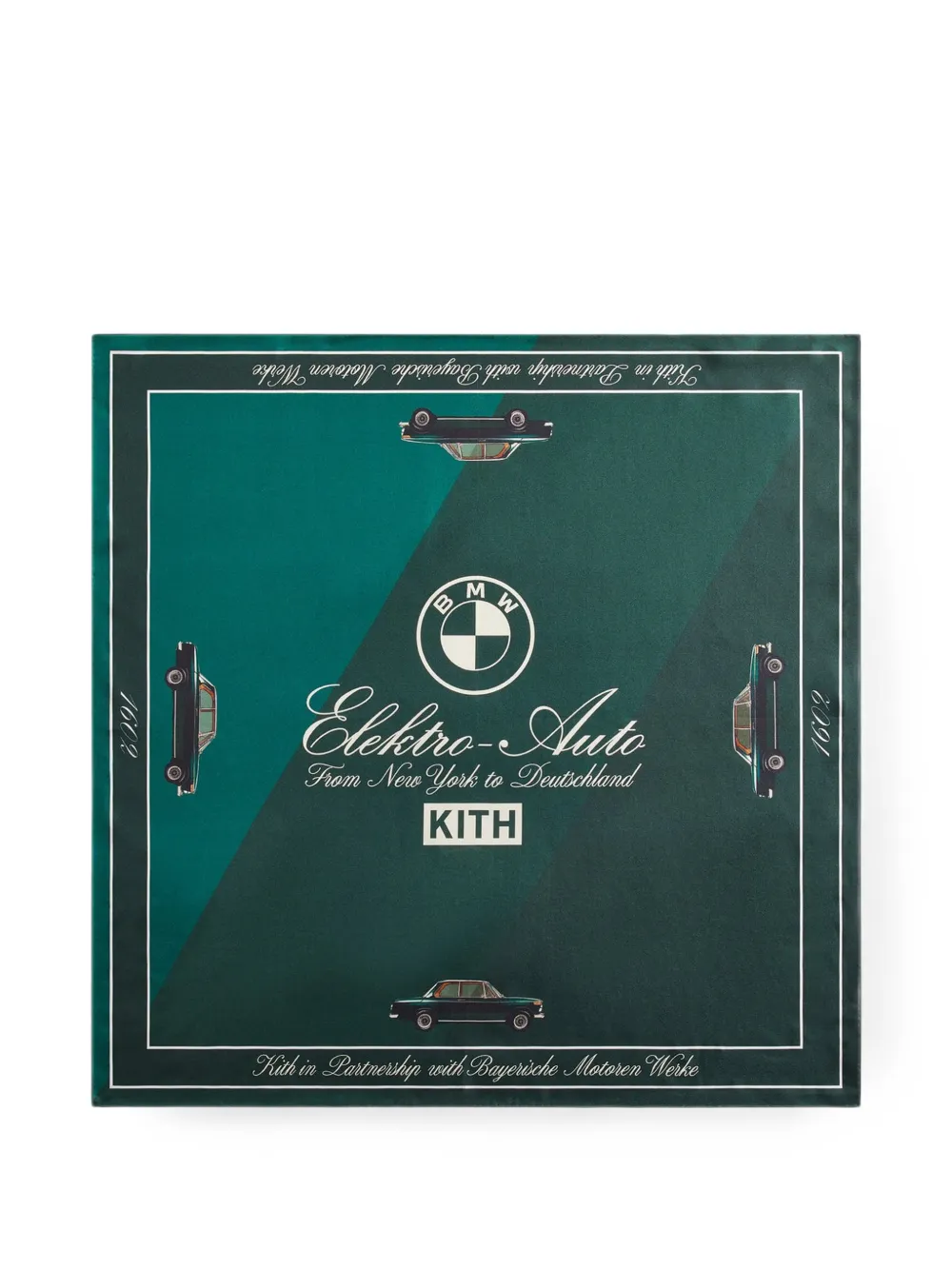 KITH BMW logo-print silk bandana · One Size
