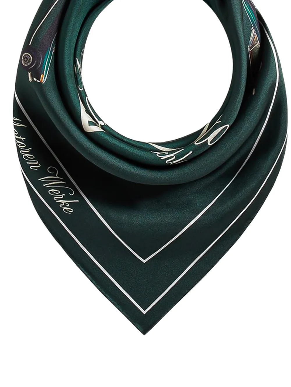 KITH BMW zijden bandana met logoprint Groen