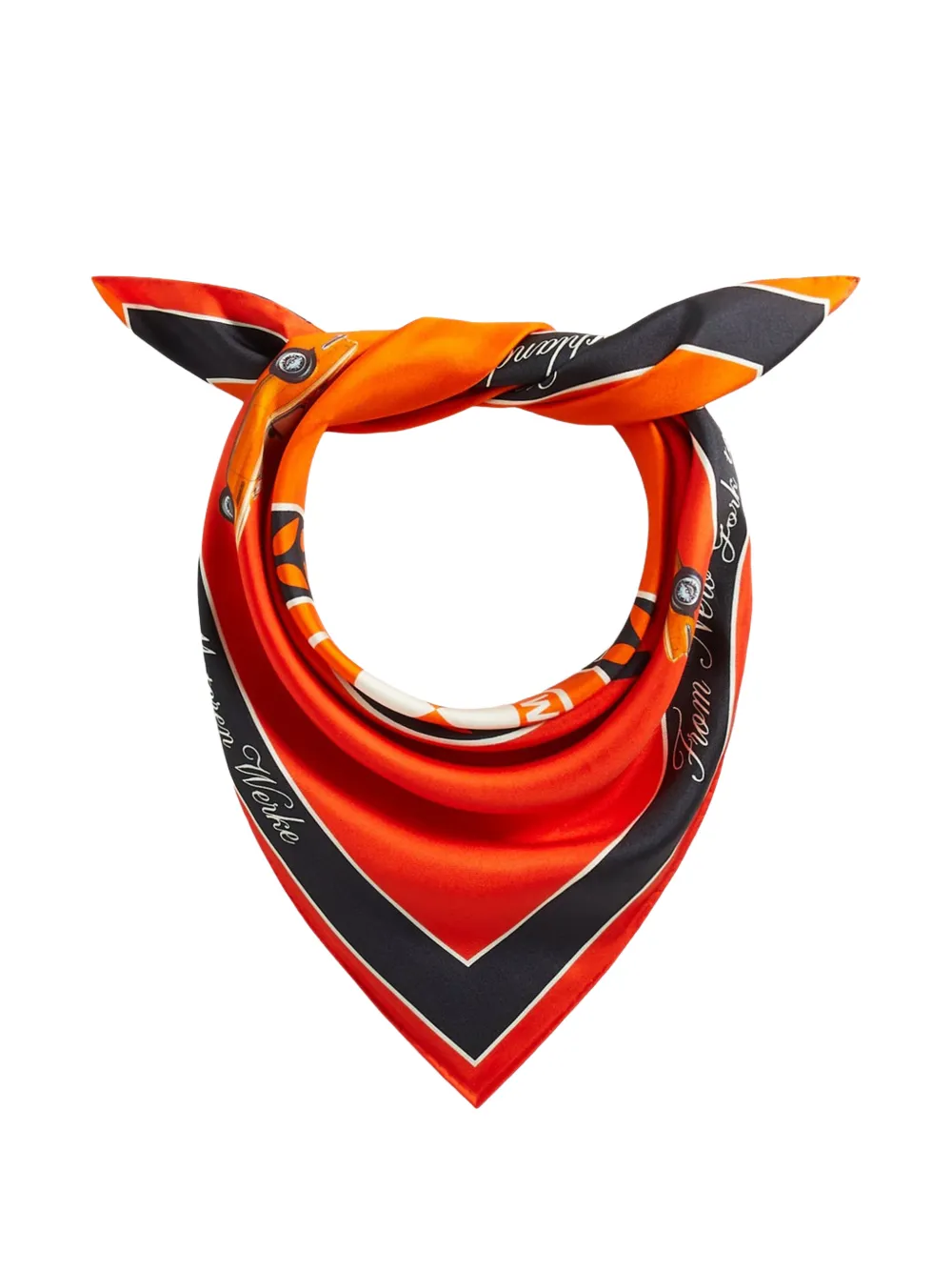 KITH x BMW bandana met logoprint Oranje