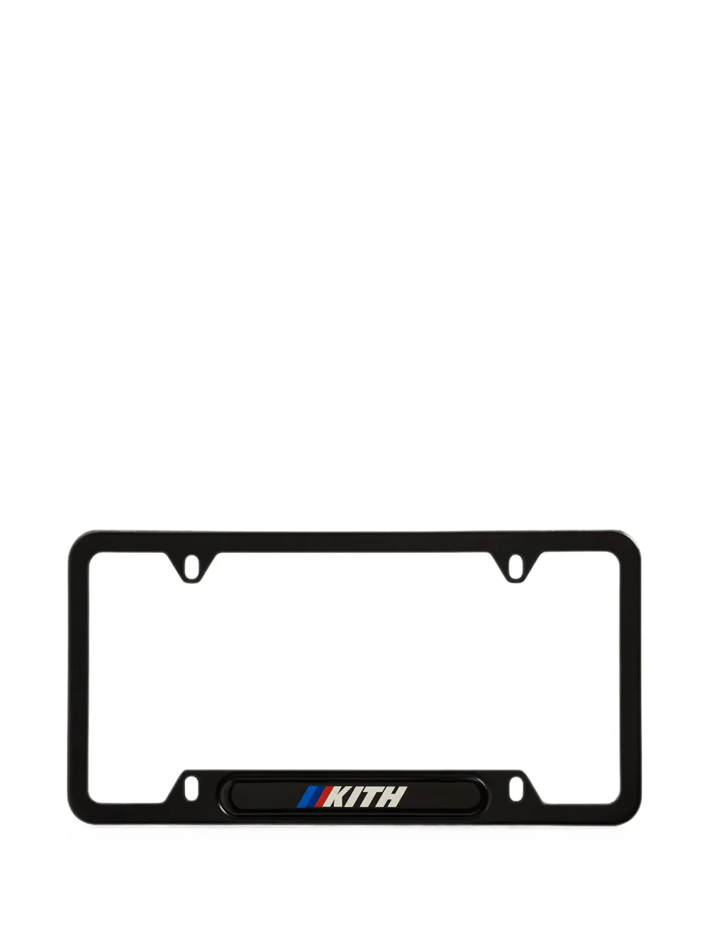 Kith X Bmw Logo-print License Plate Holder In 블랙