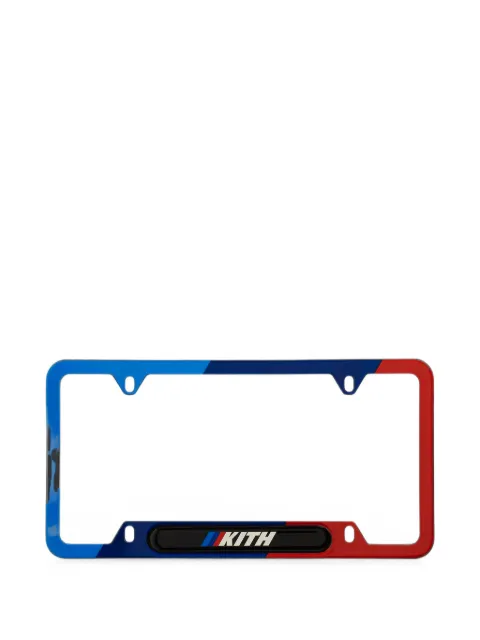 KITH x BMW logo-print license plate holder