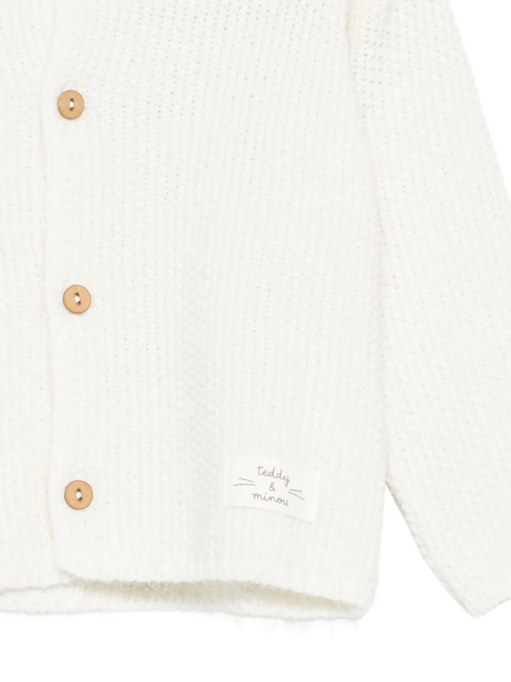 TEDDY & MINOU Gebreid vest Beige