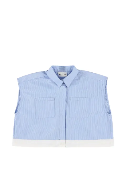 Morley Xirena pinstriped sleeveless shirt