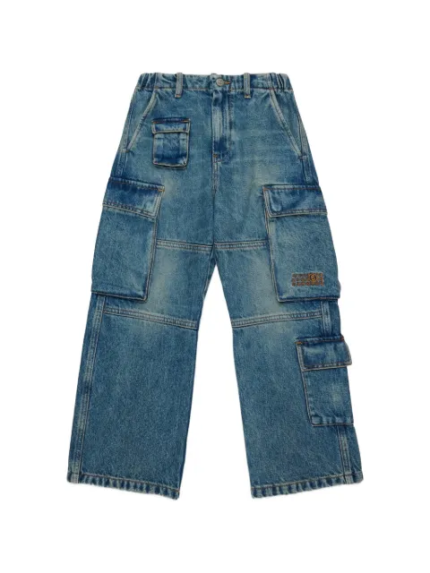 MM6 Maison Margiela Kids faded cargo jeans