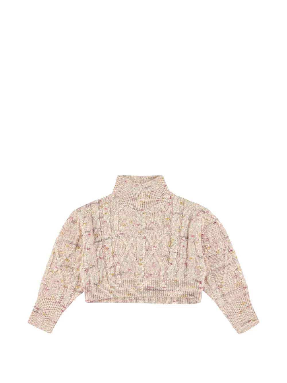 Morley Cable-knit Cropped Sweater In Neutral