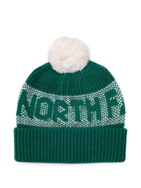 The North Face Retro Cabin pompom beanie hat