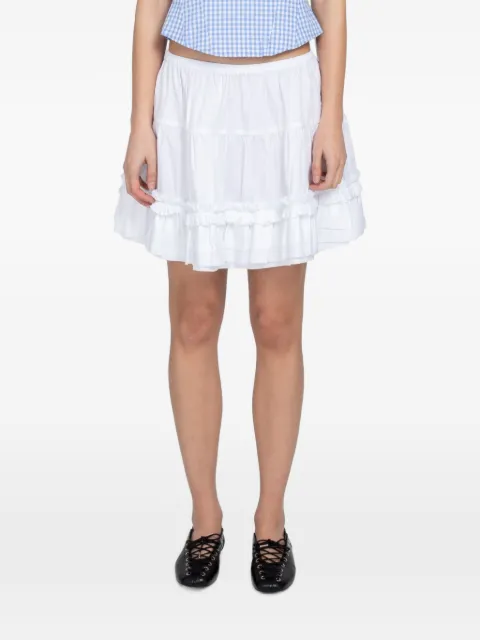 Sandy Liang Milanese ruffled tiered skirt