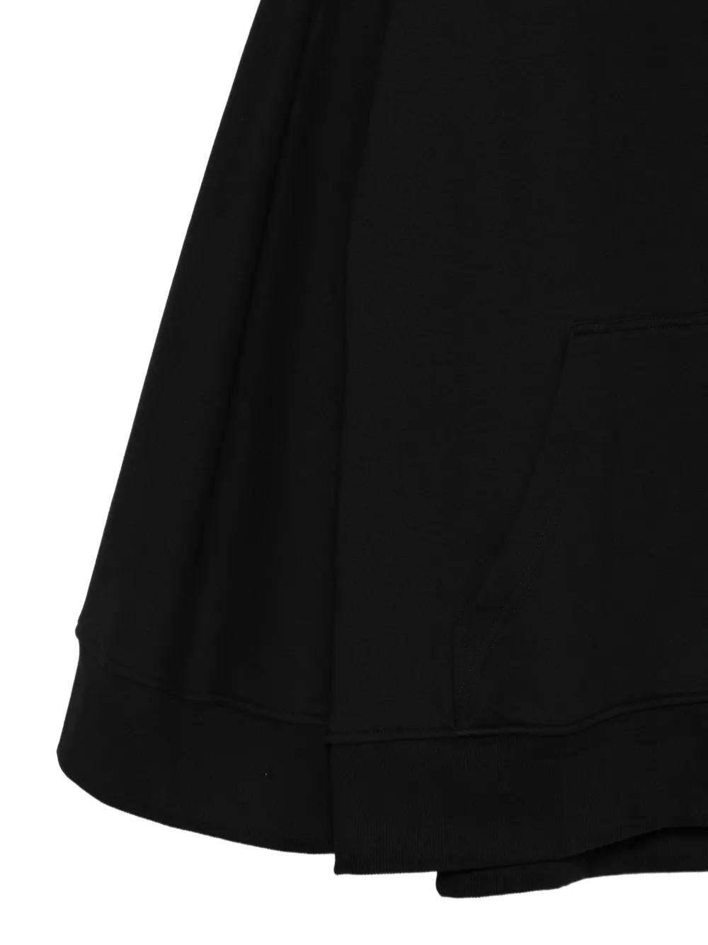7 For All Mankind zip-up flared hoodie Zwart