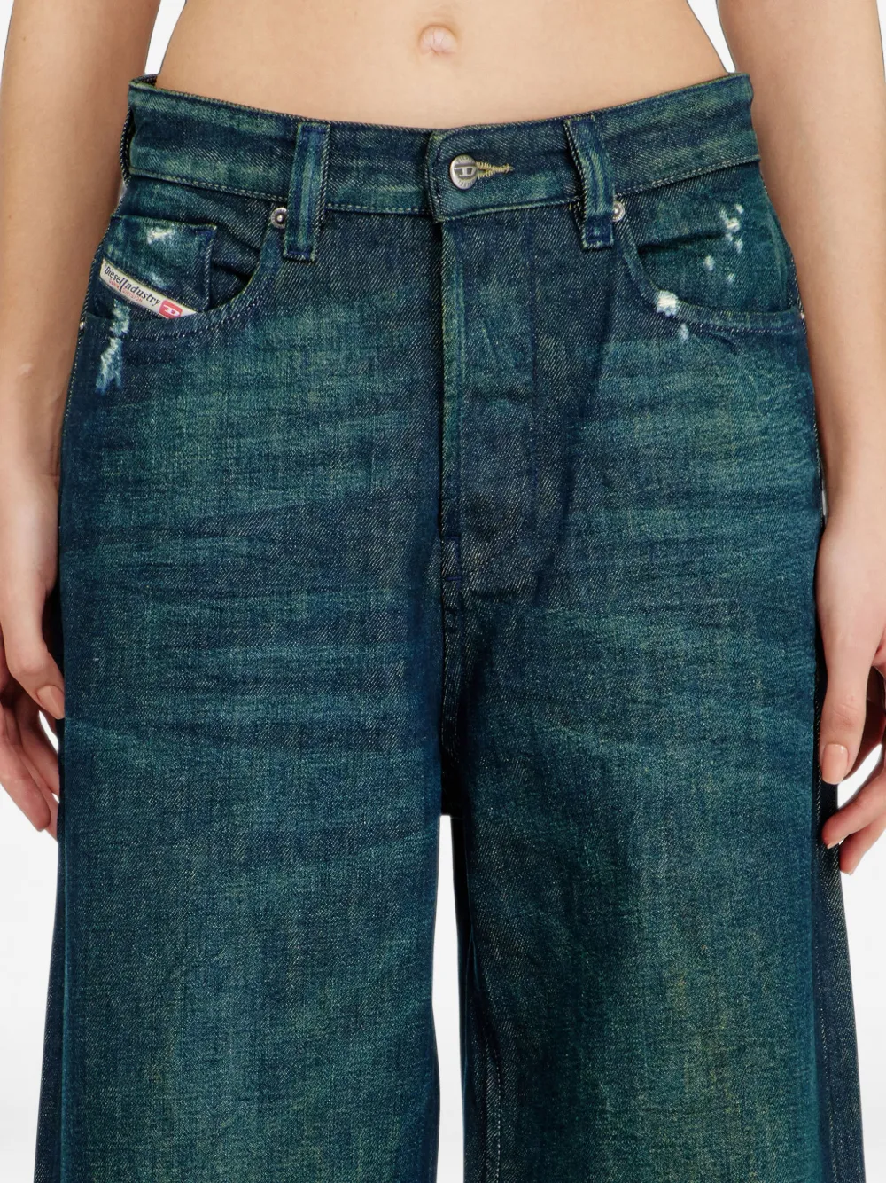 Diesel 1996 D-Sire jeans met wijde pijpen Blauw