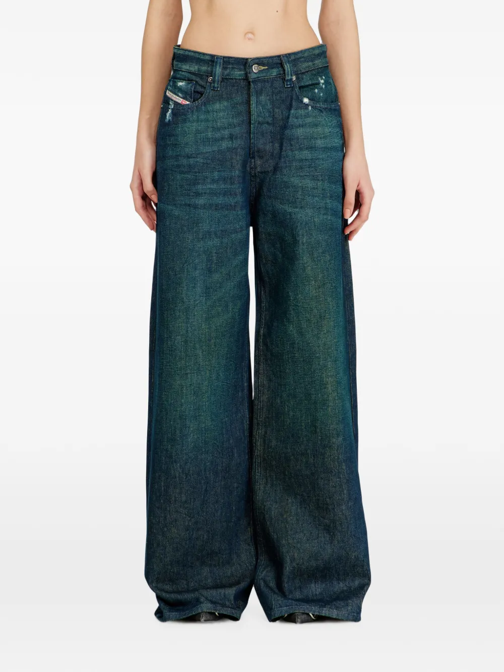 Diesel 1996 D-Sire jeans met wijde pijpen Blauw