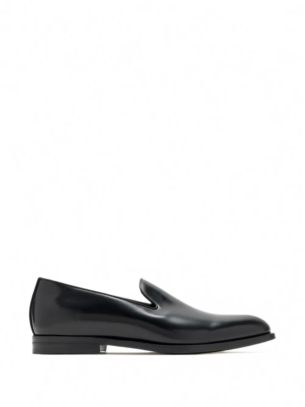 Brunello Cucinelli polished-leather loafers - Nero
