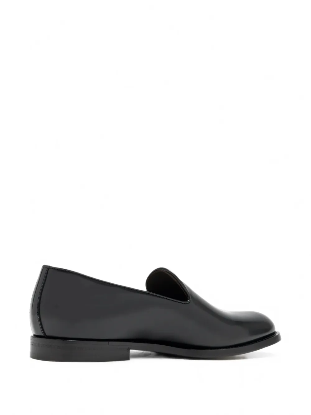 Brunello Cucinelli polished-leather loafers Zwart