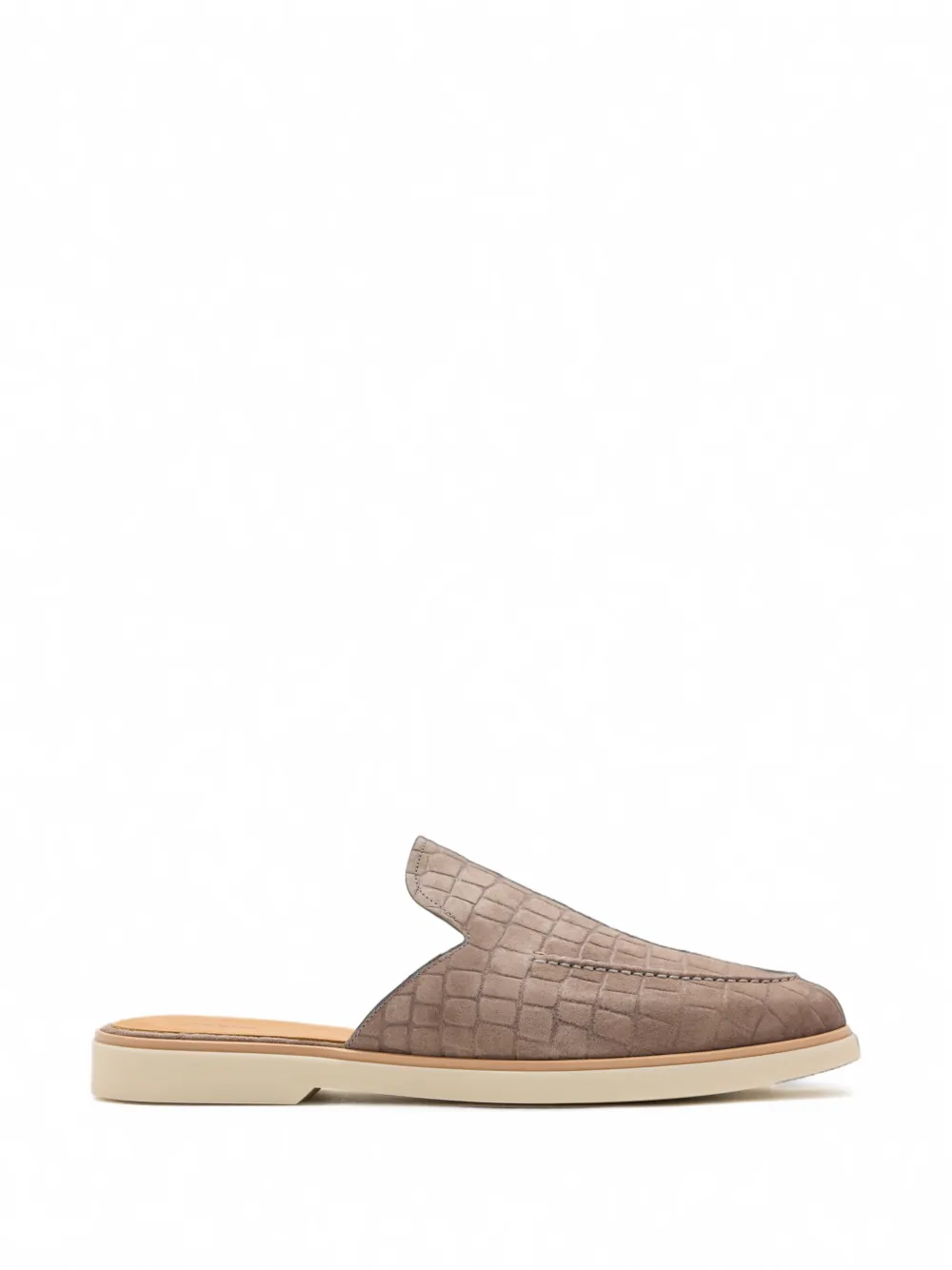 Magnanni Crocodile-effect Suede Mules In Multi