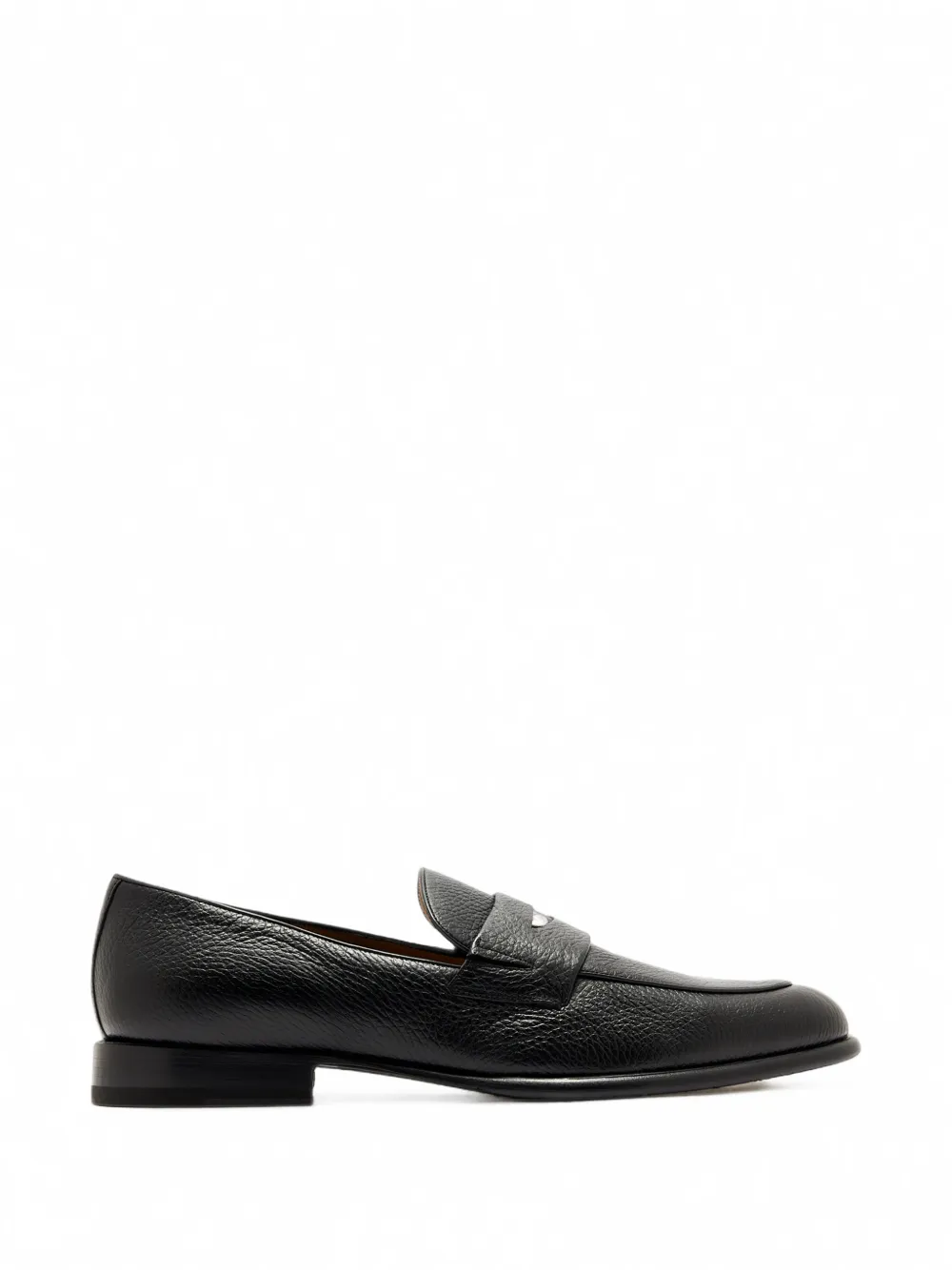 Neil Barrett Cervo grain-leather loafers - Nero