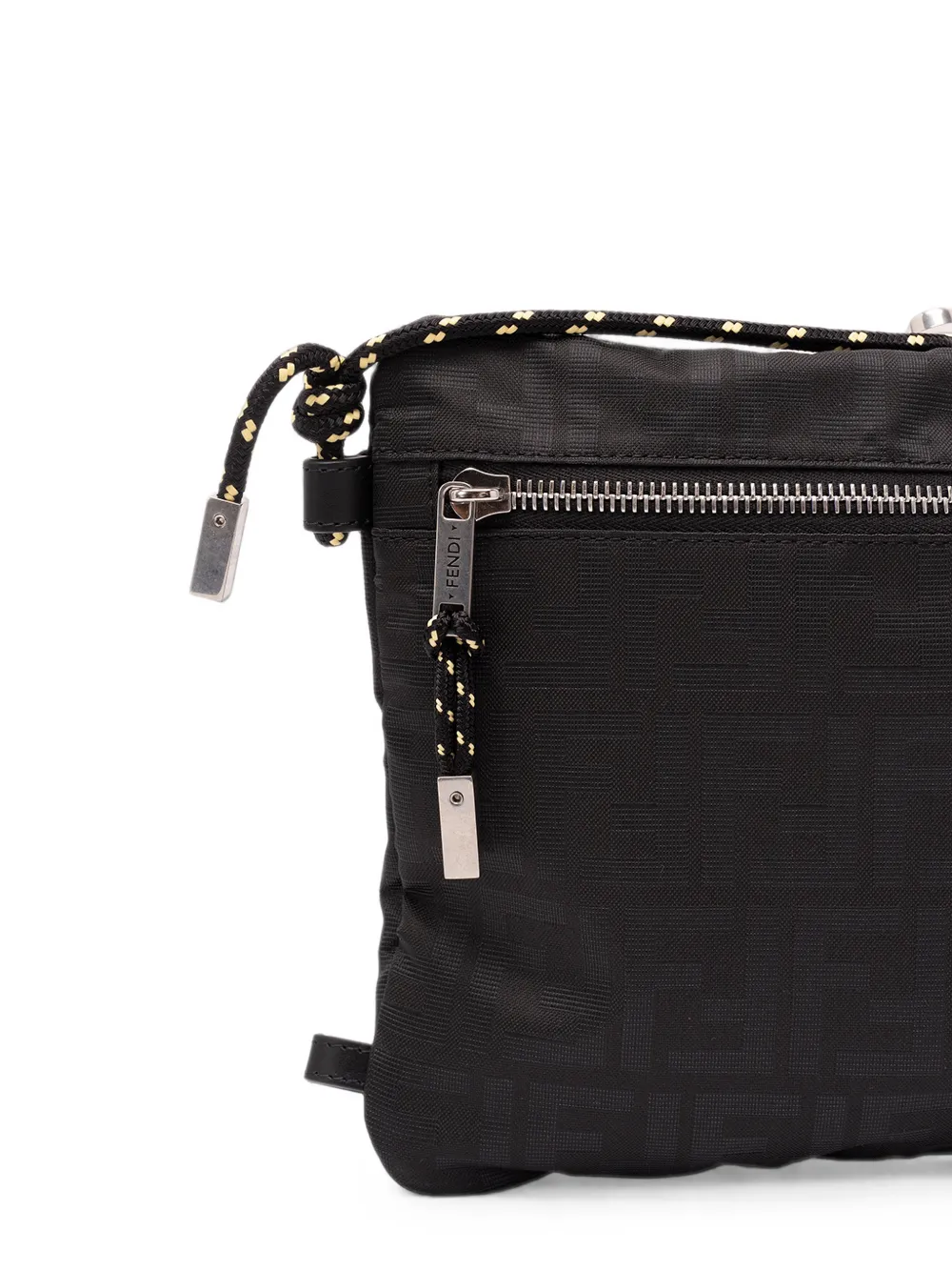 FENDI Medium FF Light messengertas met logo-jacquard Zwart