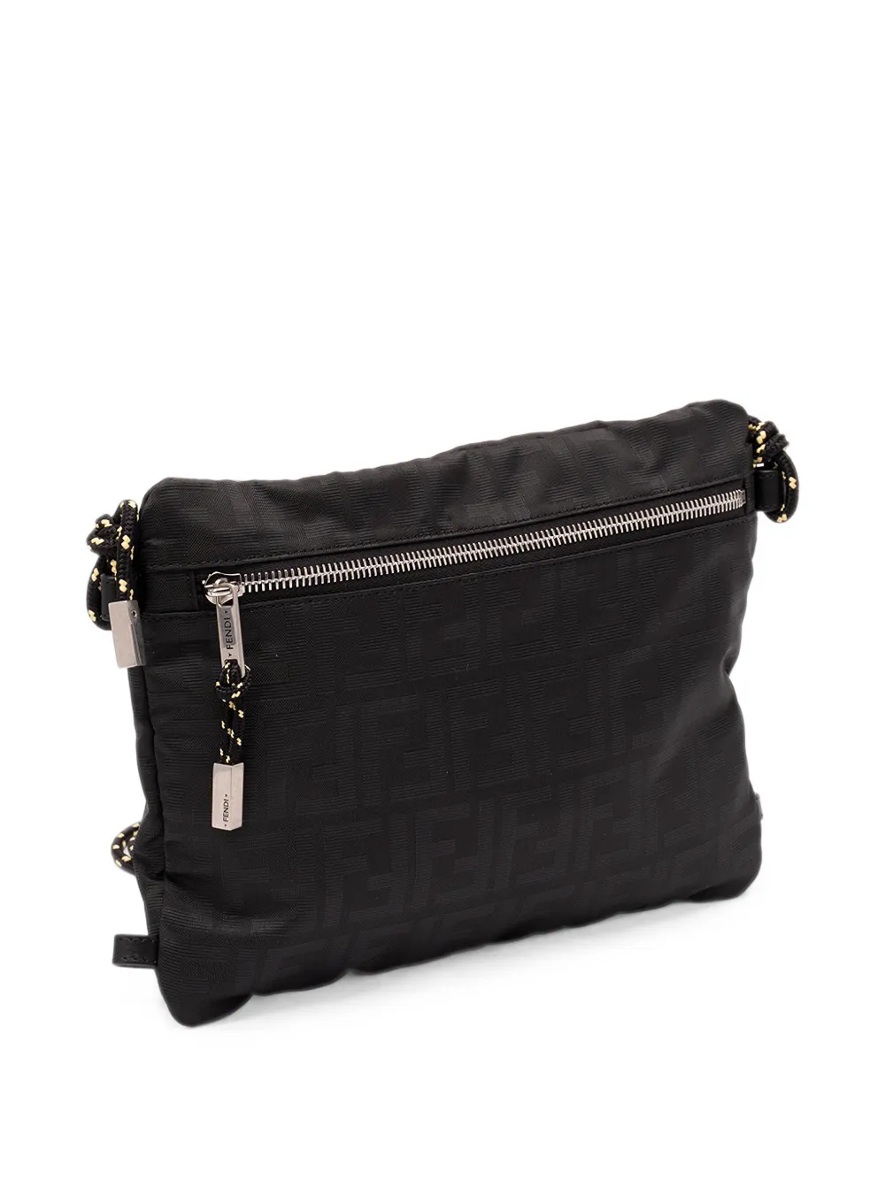 FENDI Medium FF Light messengertas met logo-jacquard Zwart