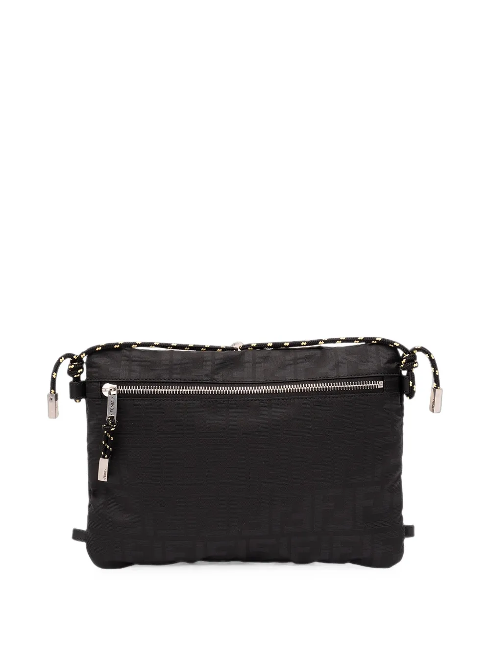 FENDI Medium FF Light messengertas met logo-jacquard Zwart