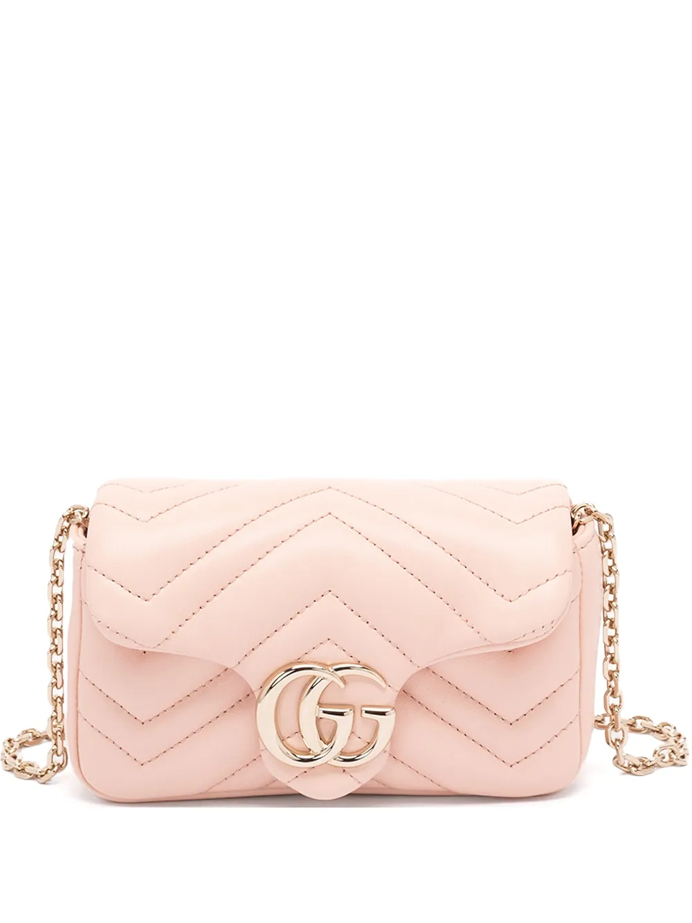 Gucci GG Marmont matelassé schoudertas Roze