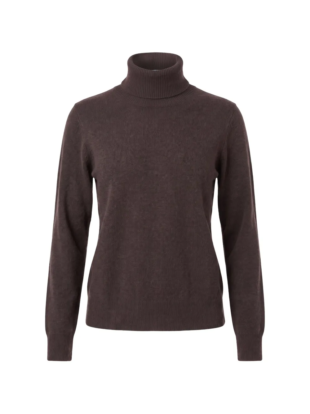 Not Shy Laurene Roll-neck Cashmere Sweater In Brown