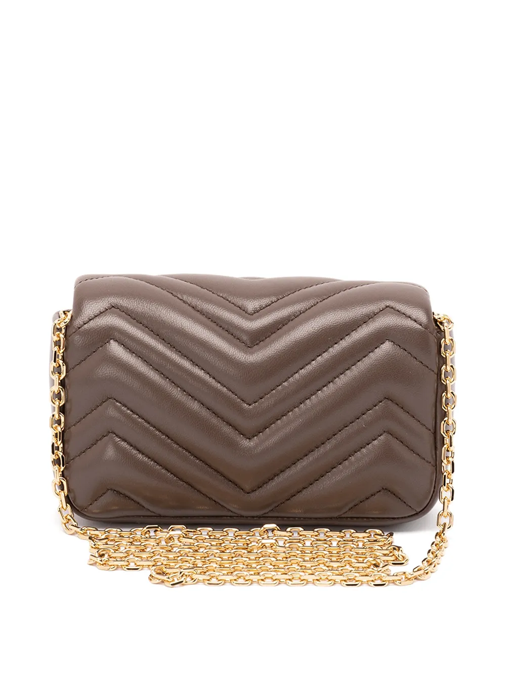 Gucci GG Marmont matelassé schoudertas Bruin