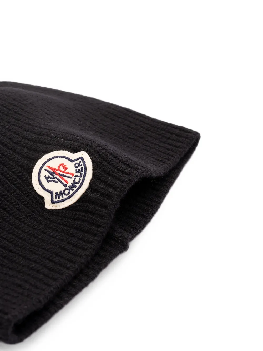 Moncler Ribgebreide muts Zwart