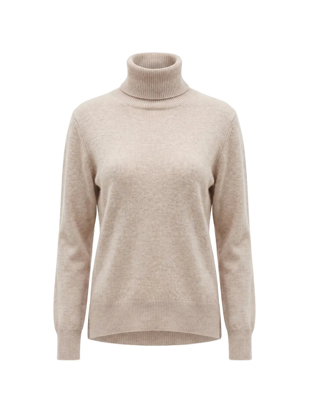 Not Shy Laurene Roll-neck Cashmere Sweater In Neutrals